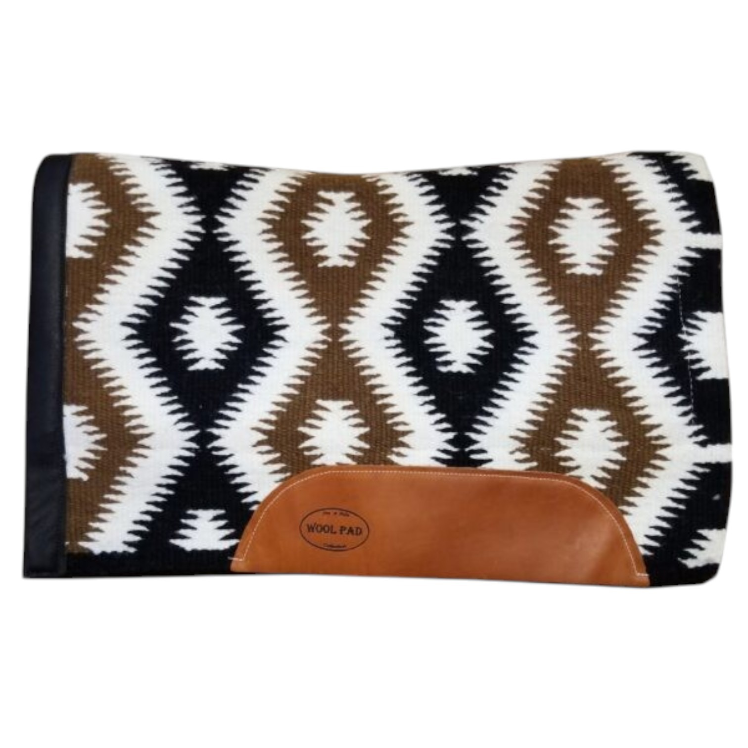 Navajo Western Saddle Pad - 34x34 Inch Thick Fur Padding, Cut Back Design