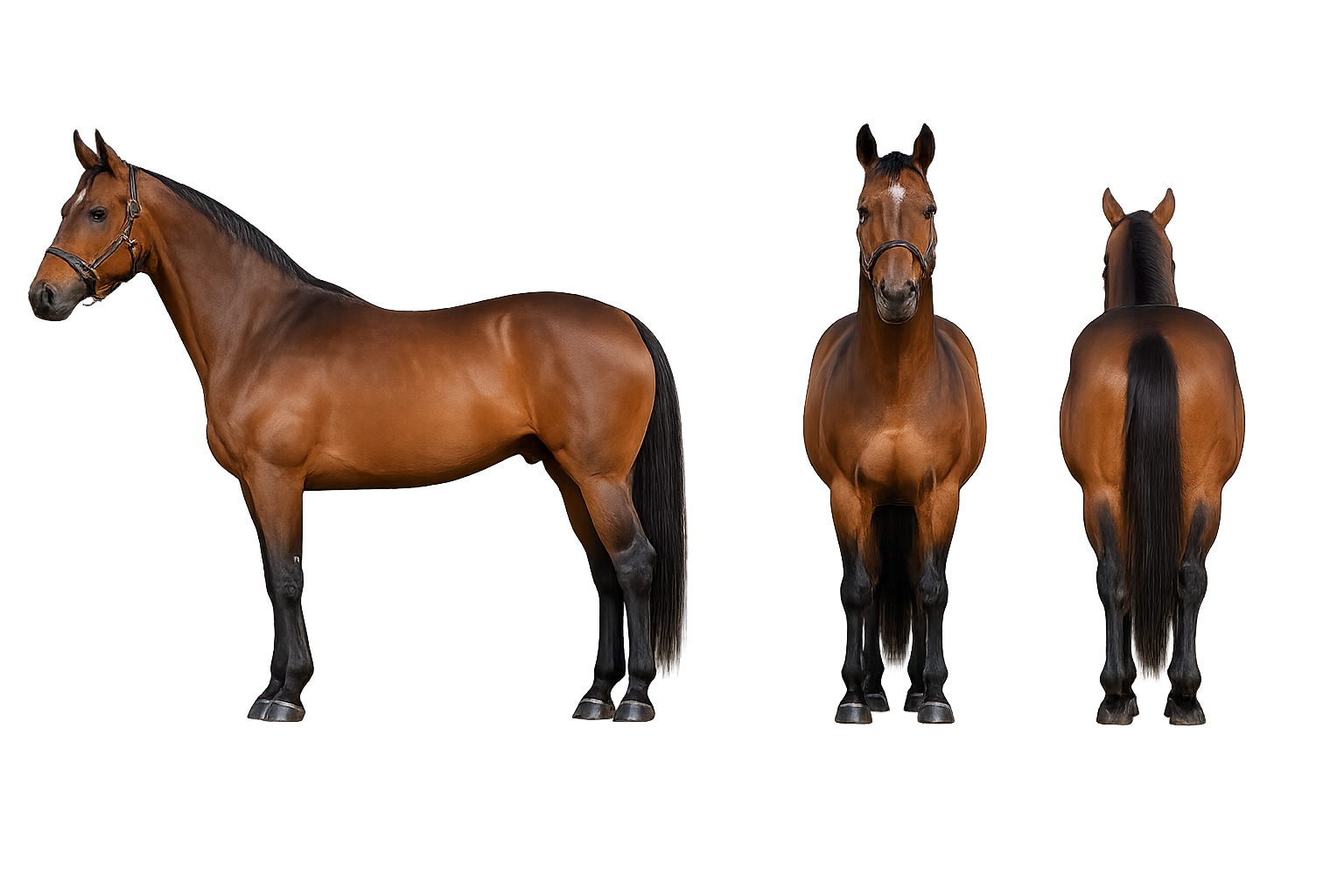 TW Saddlery bay horse stading square