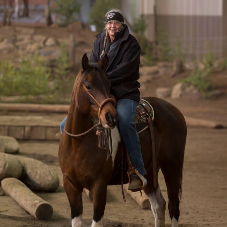 Phoenix Fyre riding in her TW Texas Wade at Oregan Horse Center.