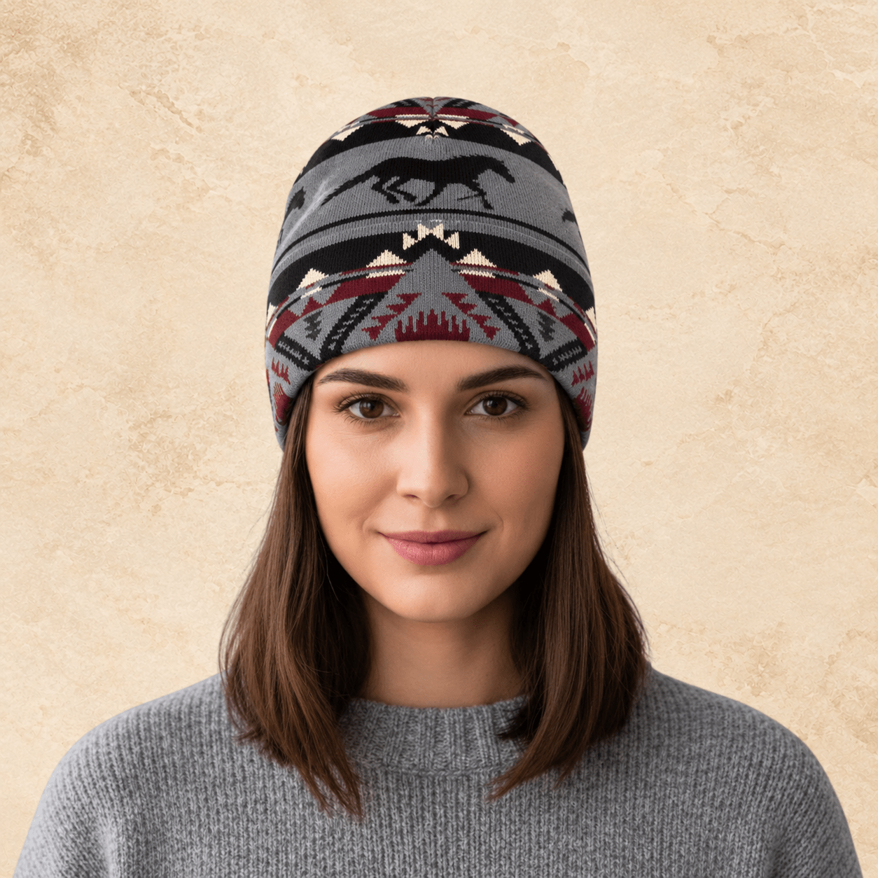 Mountain Run Western Beanie